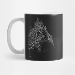 Tower clock sketch Mug